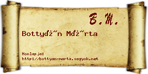 Bottyán Márta névjegykártya