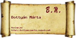 Bottyán Márta névjegykártya
